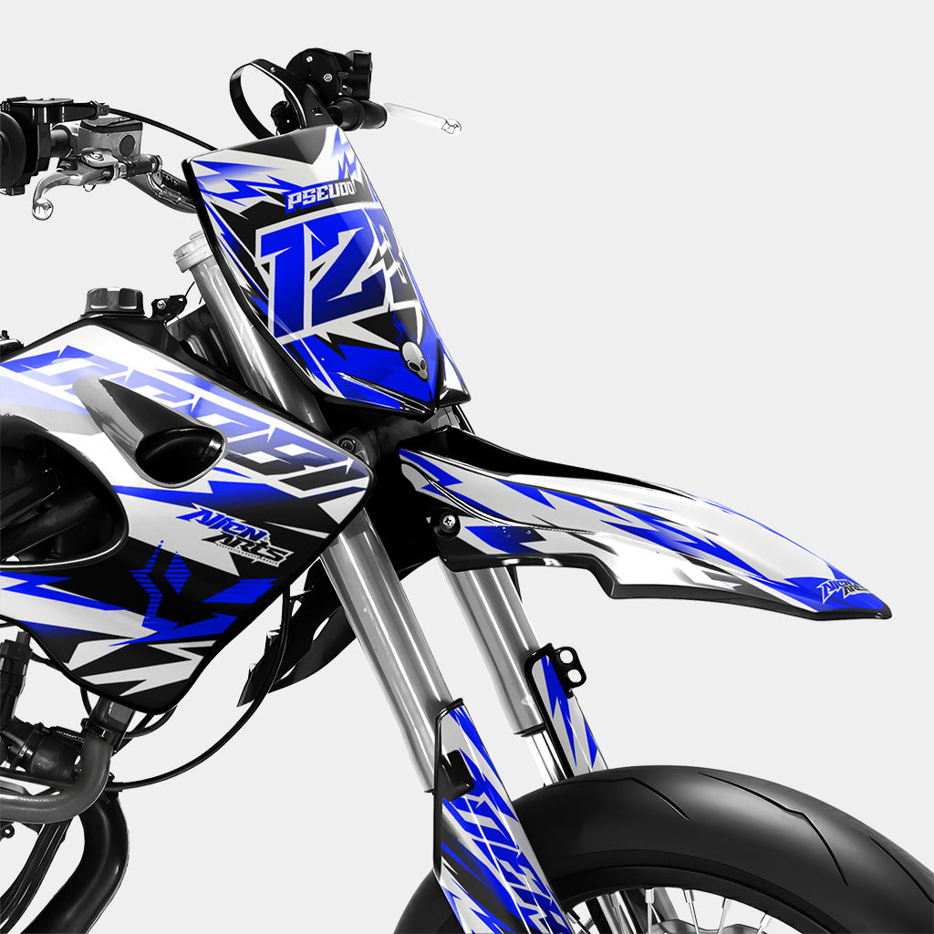 VESTA - Dekorationsset DERBI 50cc - Dunkelblau