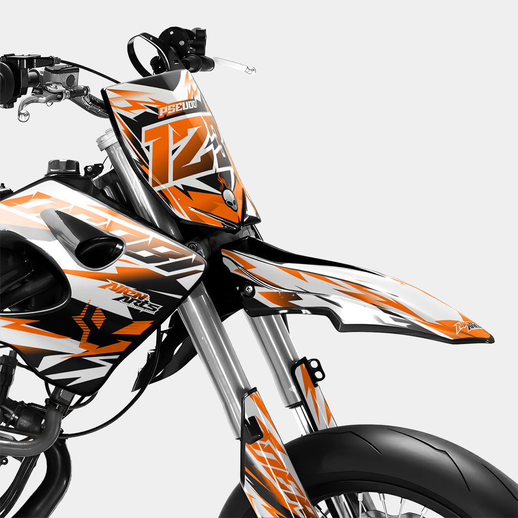 VESTA - Dekorationsset DERBI 50cc - Orange