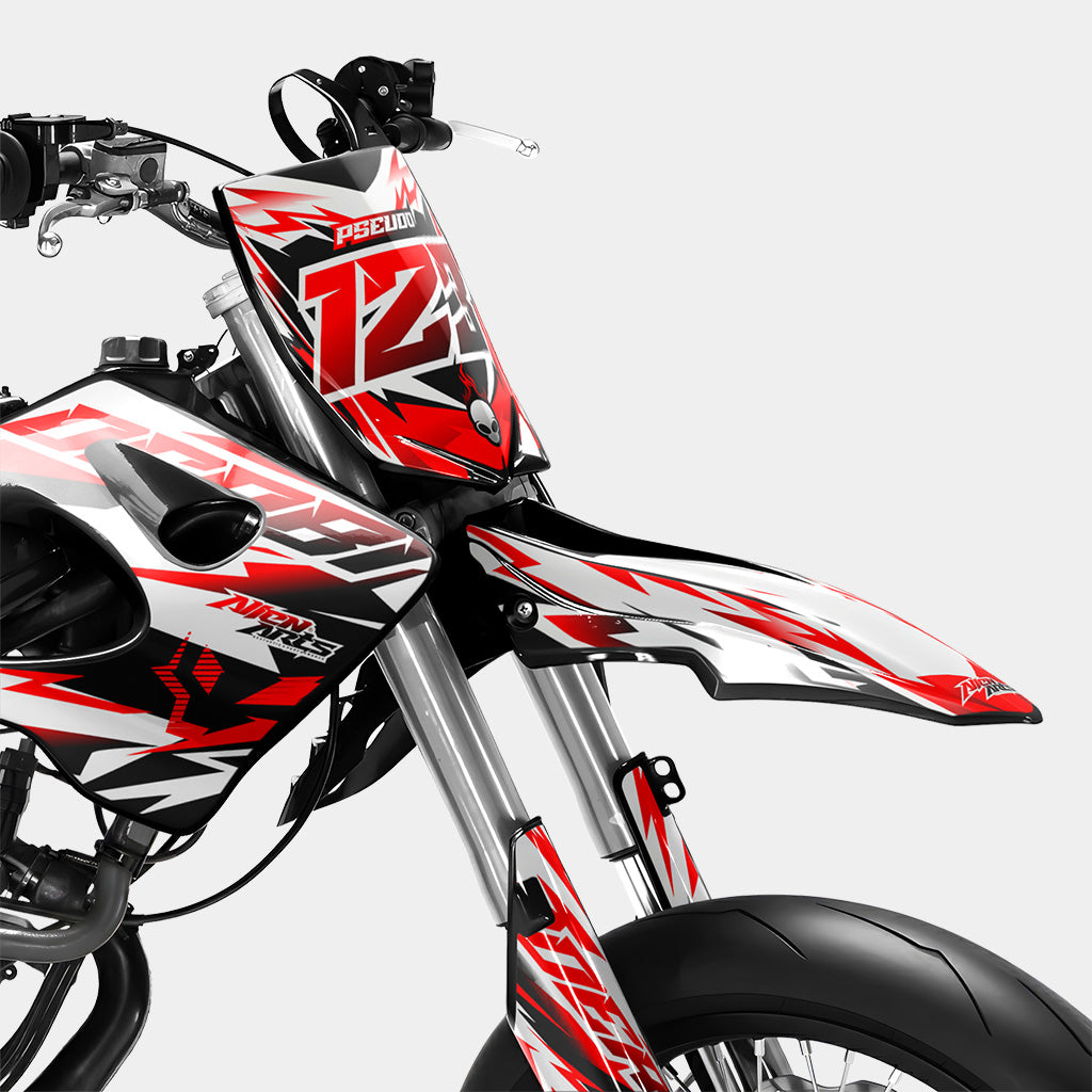 VESTA - Kit decorativo DERBI 50cc - Rosso