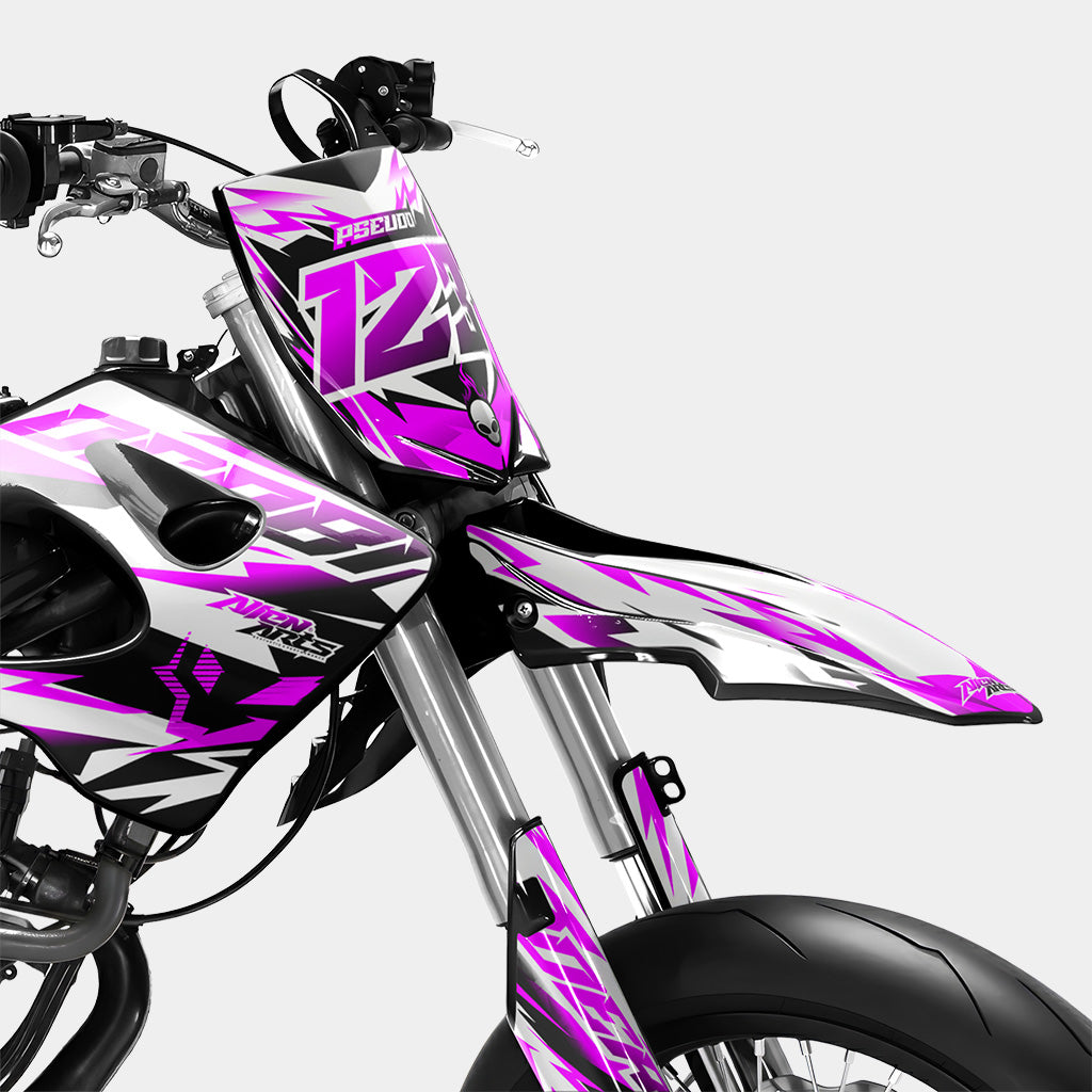 VESTA - Dekorationsset DERBI 50cc - Rosa