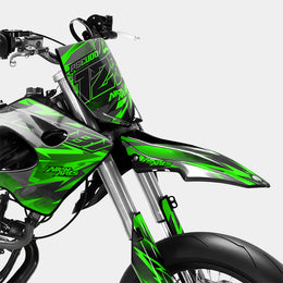ZÉPHYR - Kit deco DERBI 50cc - Vert — vue 2