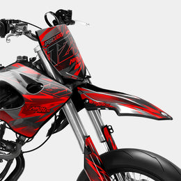 ZÉPHYR - Kit deco DERBI 50cc - Rouge — vue 2