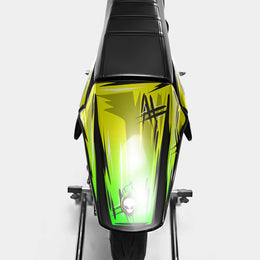 PAVO - Kit deco DERBI 50cc -  Jaune Vert — vue 3