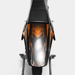 PIQUE - Kit deco DERBI 50cc - Orange — vue 3
