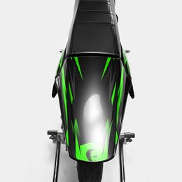 SABLE - Kit deco DERBI 50cc - Vert — vue 3