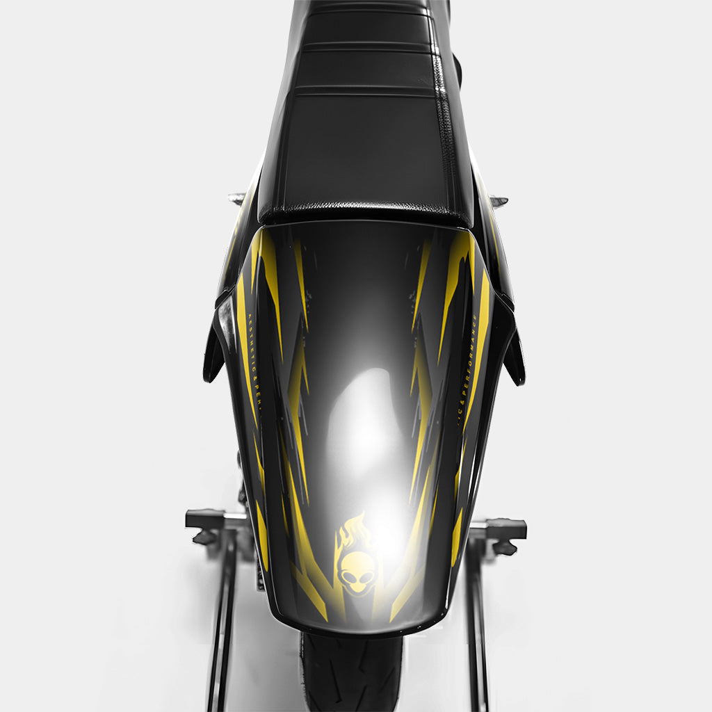 VAGUE - Kit decorativo DERBI 50cc - Amarillo oscuro