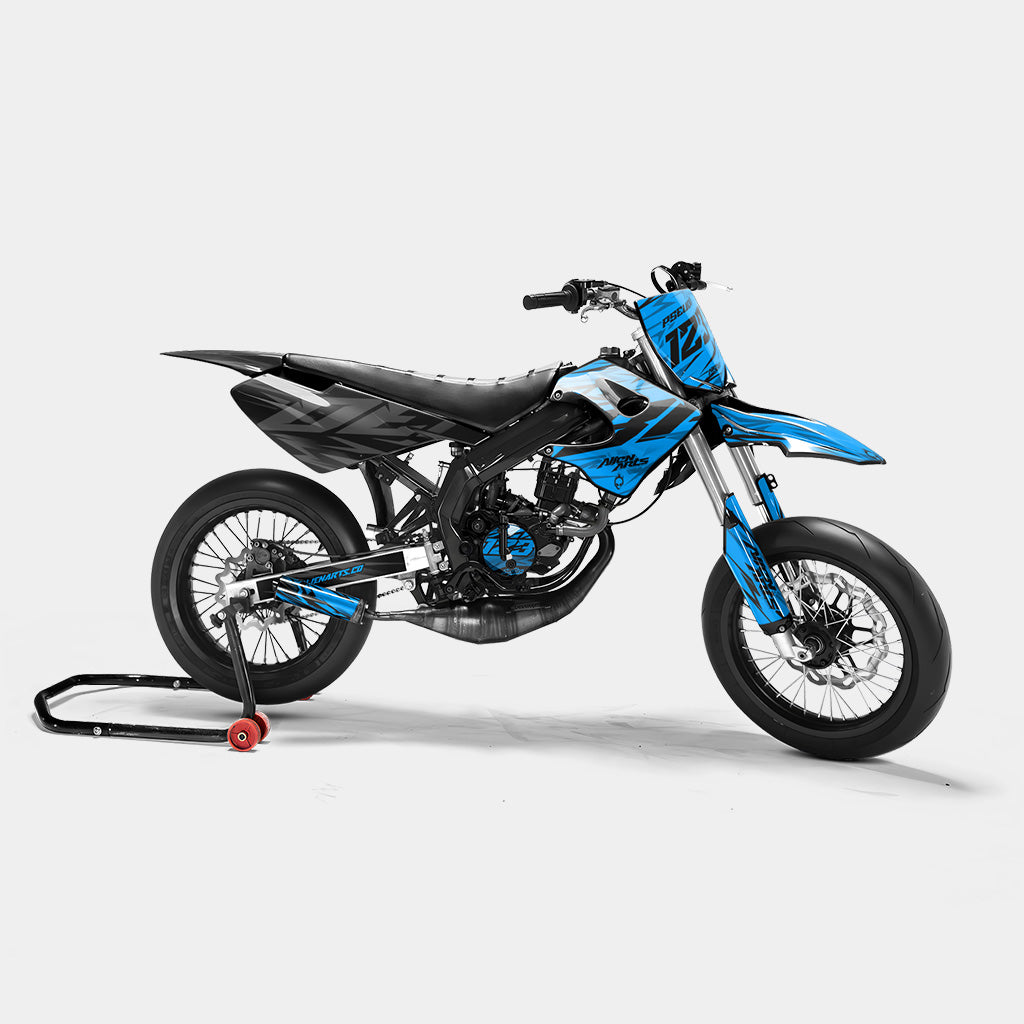 0RBIS - Kit deco DERBI 50cc - Bleu