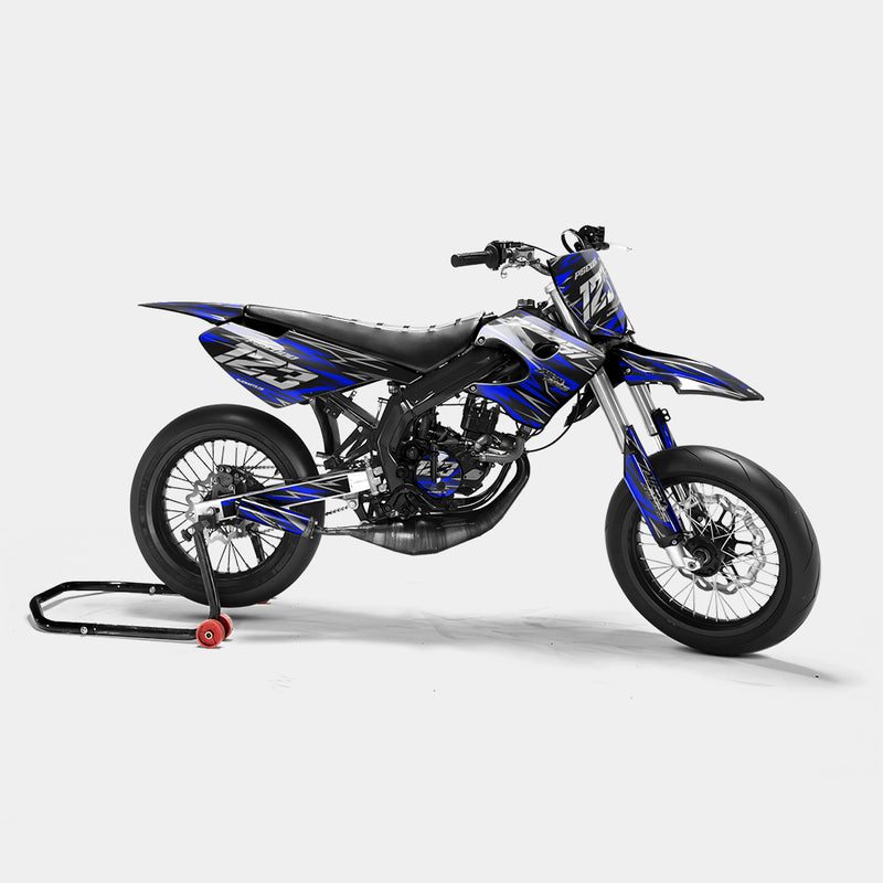 LUEUR - Kit deco DERBI 50cc - Bleu Foncé