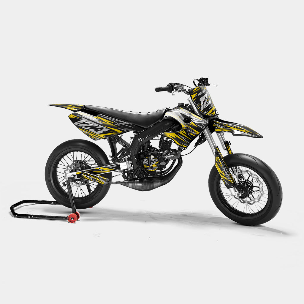 LUEUR - Kit deco DERBI 50cc - Jaune Foncé