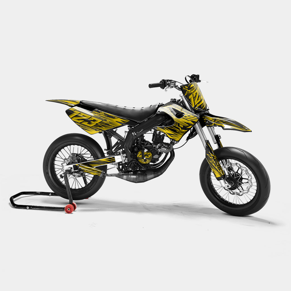 MIROIR - Kit deco DERBI 50cc - Jaune Foncé