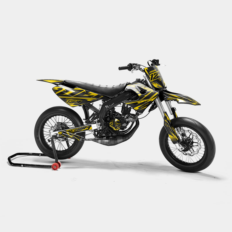 MISTRAL - Kit deco DERBI 50cc - Jaune Foncé