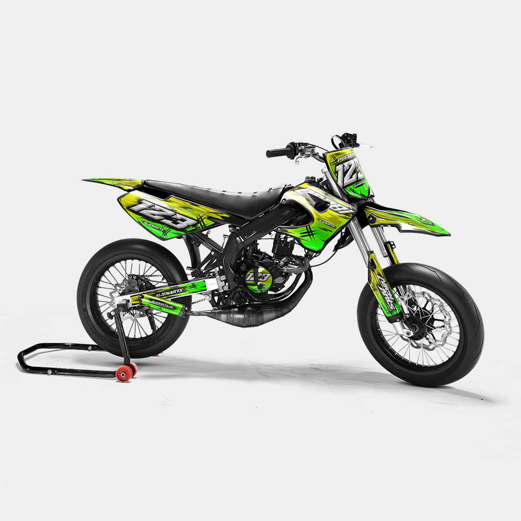 PAVO - DERBI 50cc Decal Kit - Yellow Green
