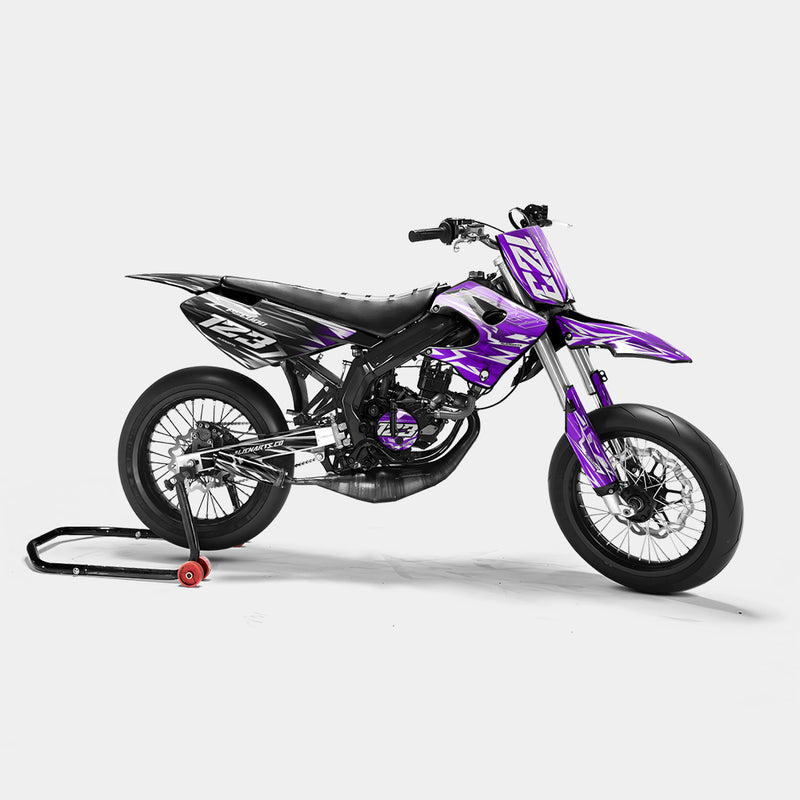 PLUME - Kit deco DERBI 50cc - Violet