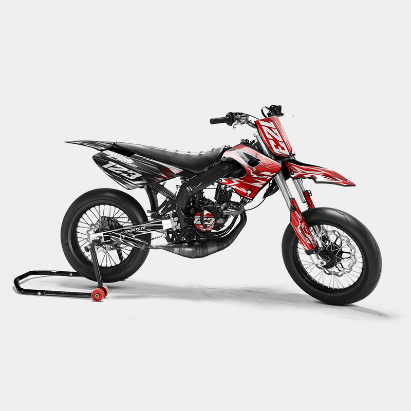 PLUME - Kit deco DERBI 50cc - Rouge