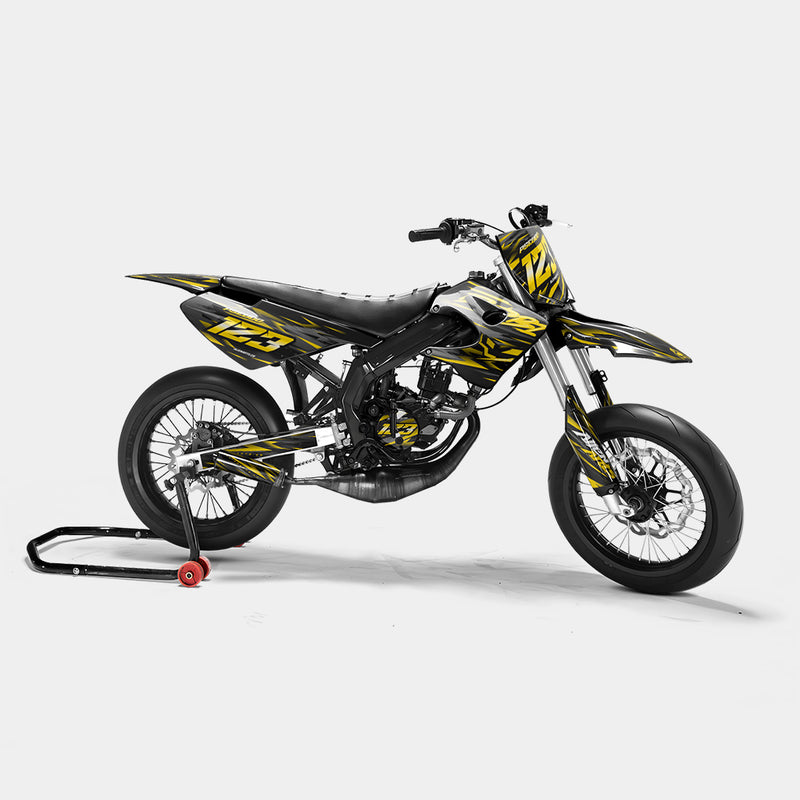 VAGUE - Kit deco DERBI 50cc - Jaune Foncé