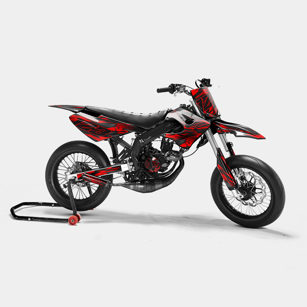 VIREO - Dekorationsset DERBI 50cc - Rot
