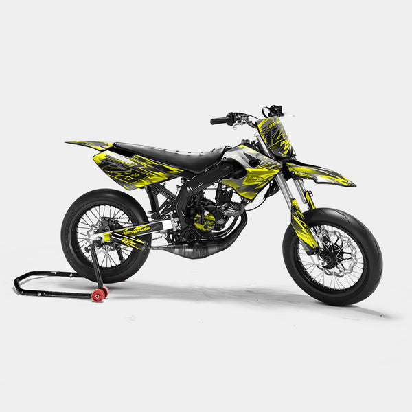ZÉPHYR - Kit deco DERBI 50cc - Jaune
