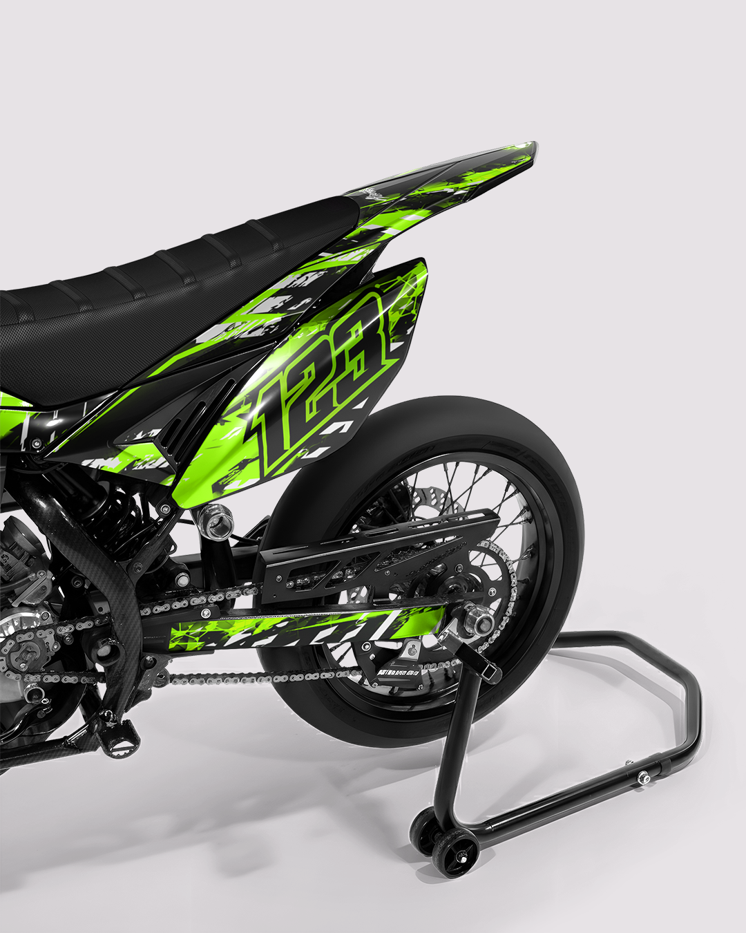ROGUE - Kit deco BETA 50cc - Vert — vue de dos