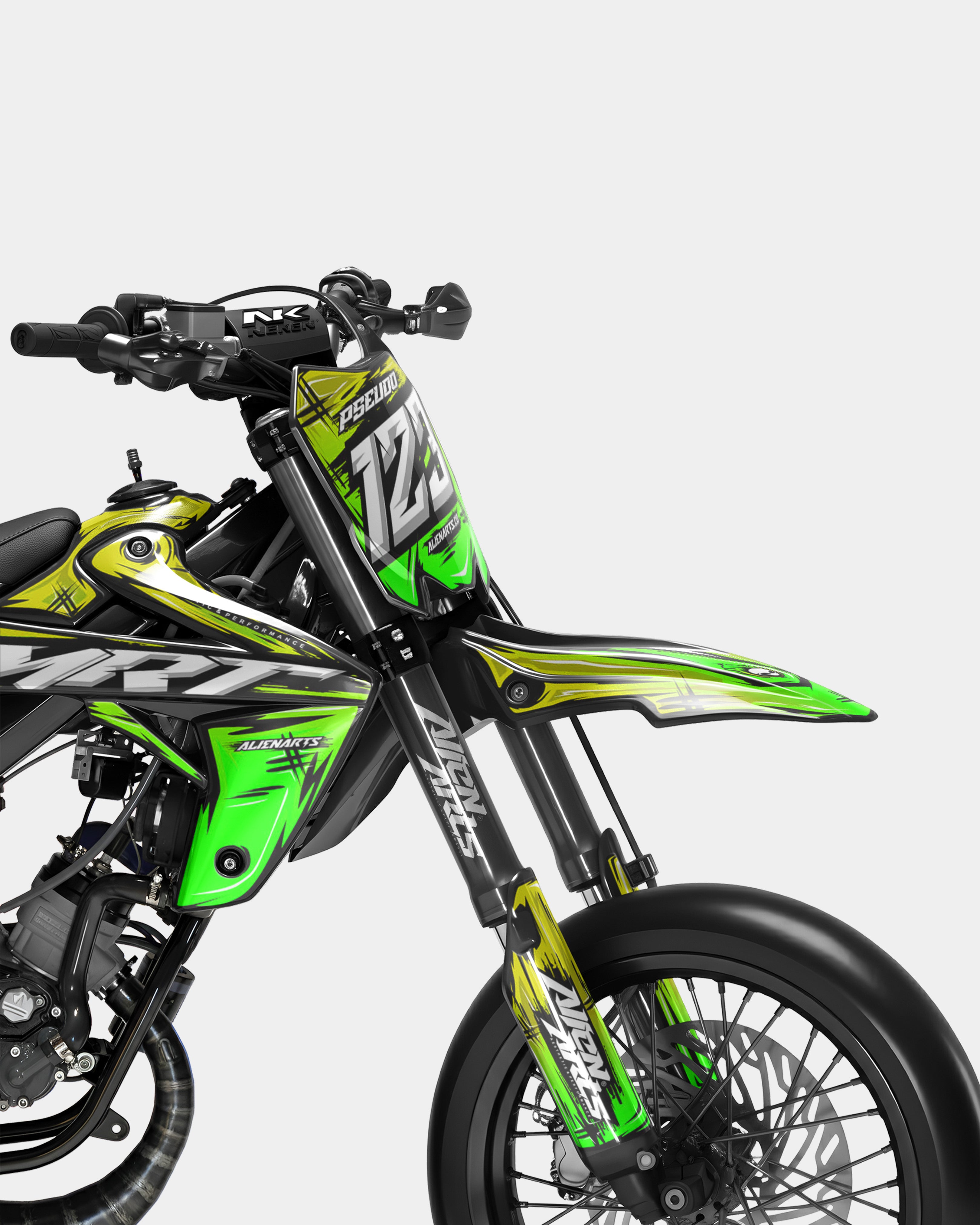 PAVO - RIEJU 50cc Decal Kit - Yellow Green