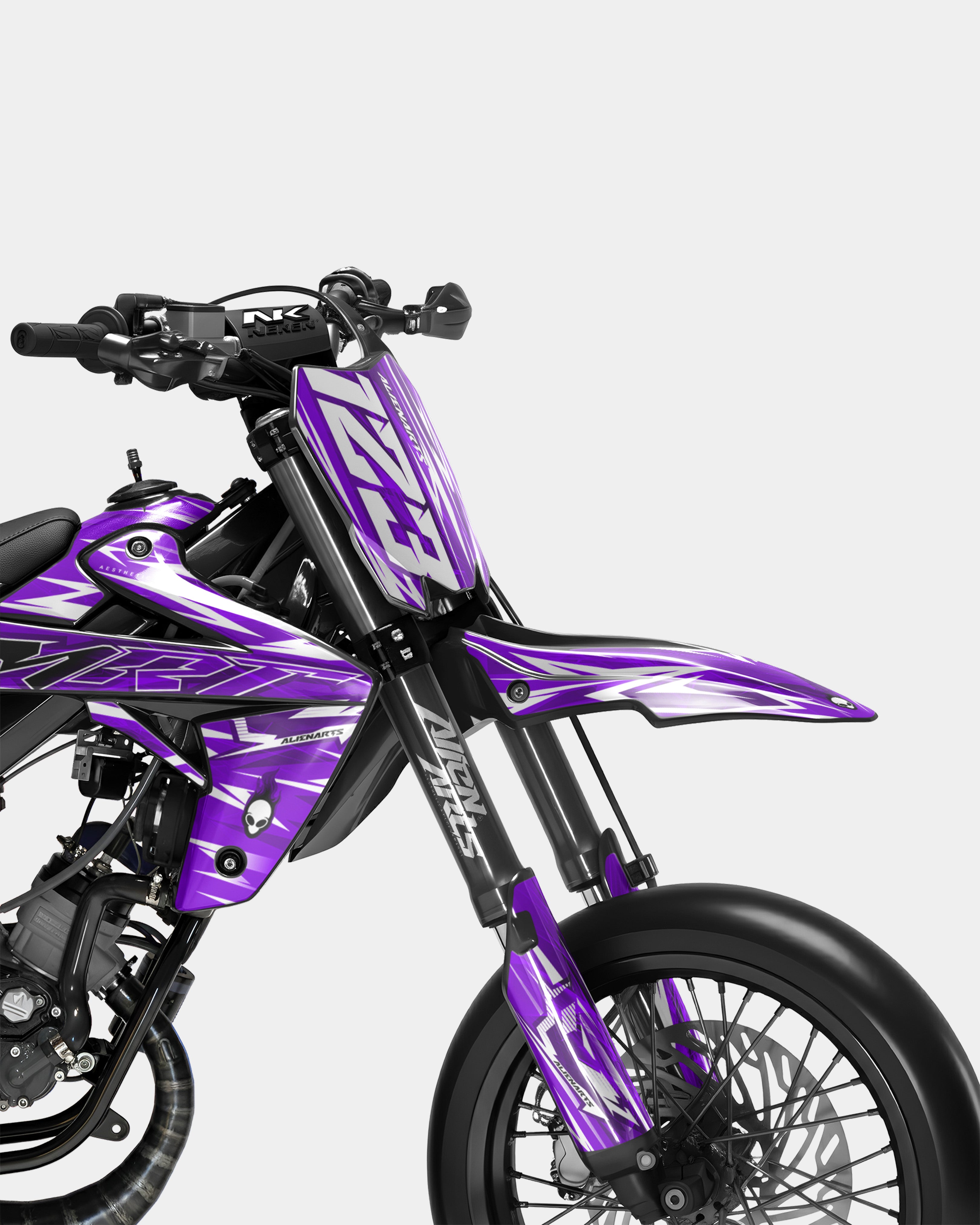 PLUME - RIEJU 50cc decoration kit - Purple