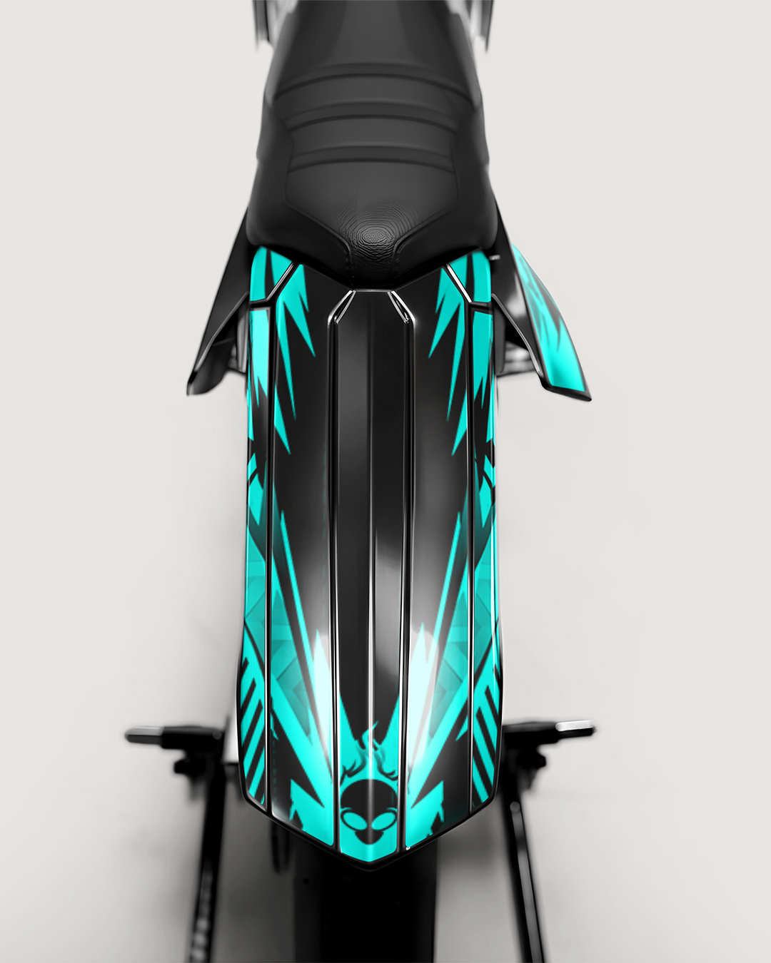 REAPER - Kit deco RIEJU 50cc - Turquoise — vue de dos