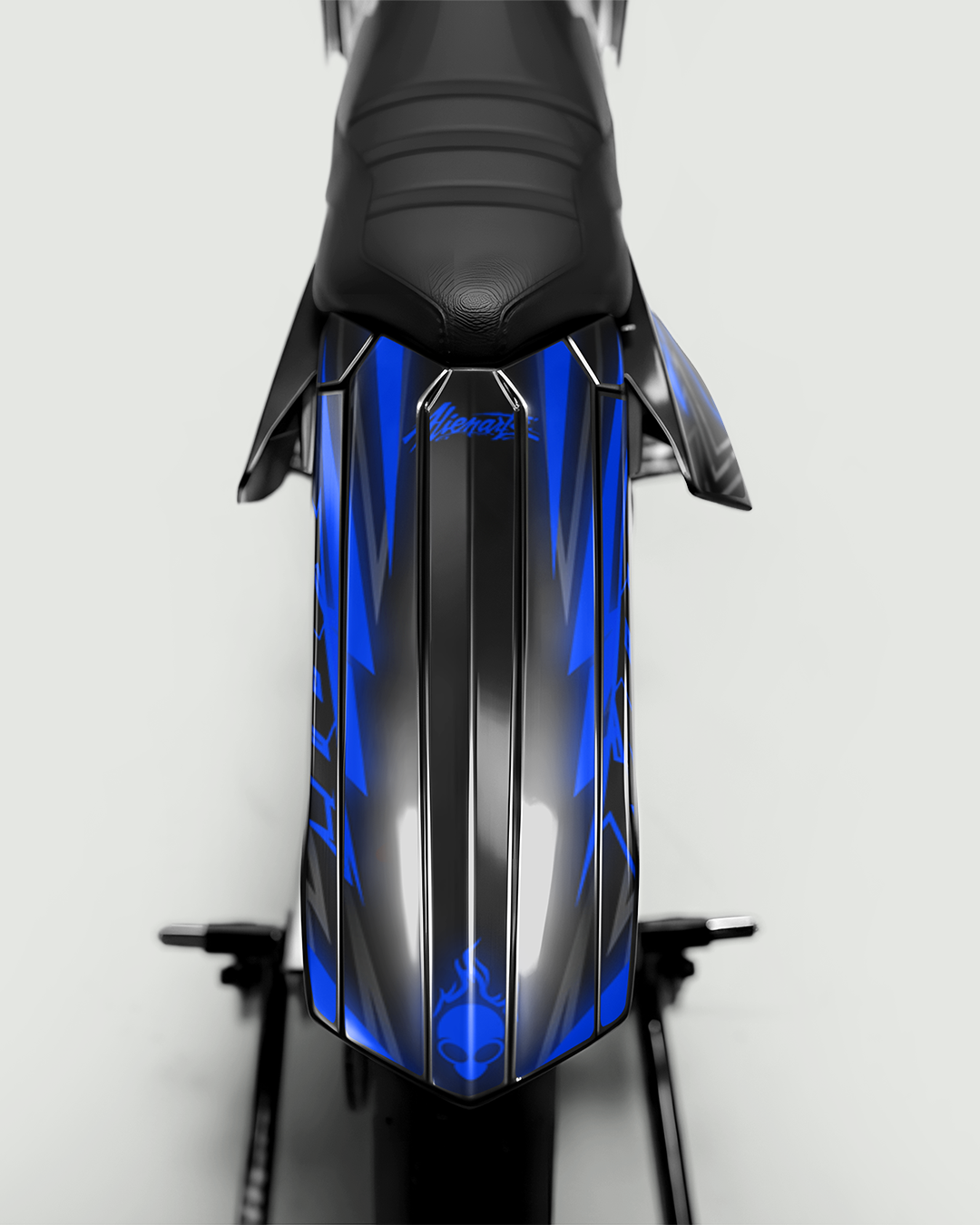 RAZOR - Kit deco RIEJU 50cc - Bleu — vue de dos