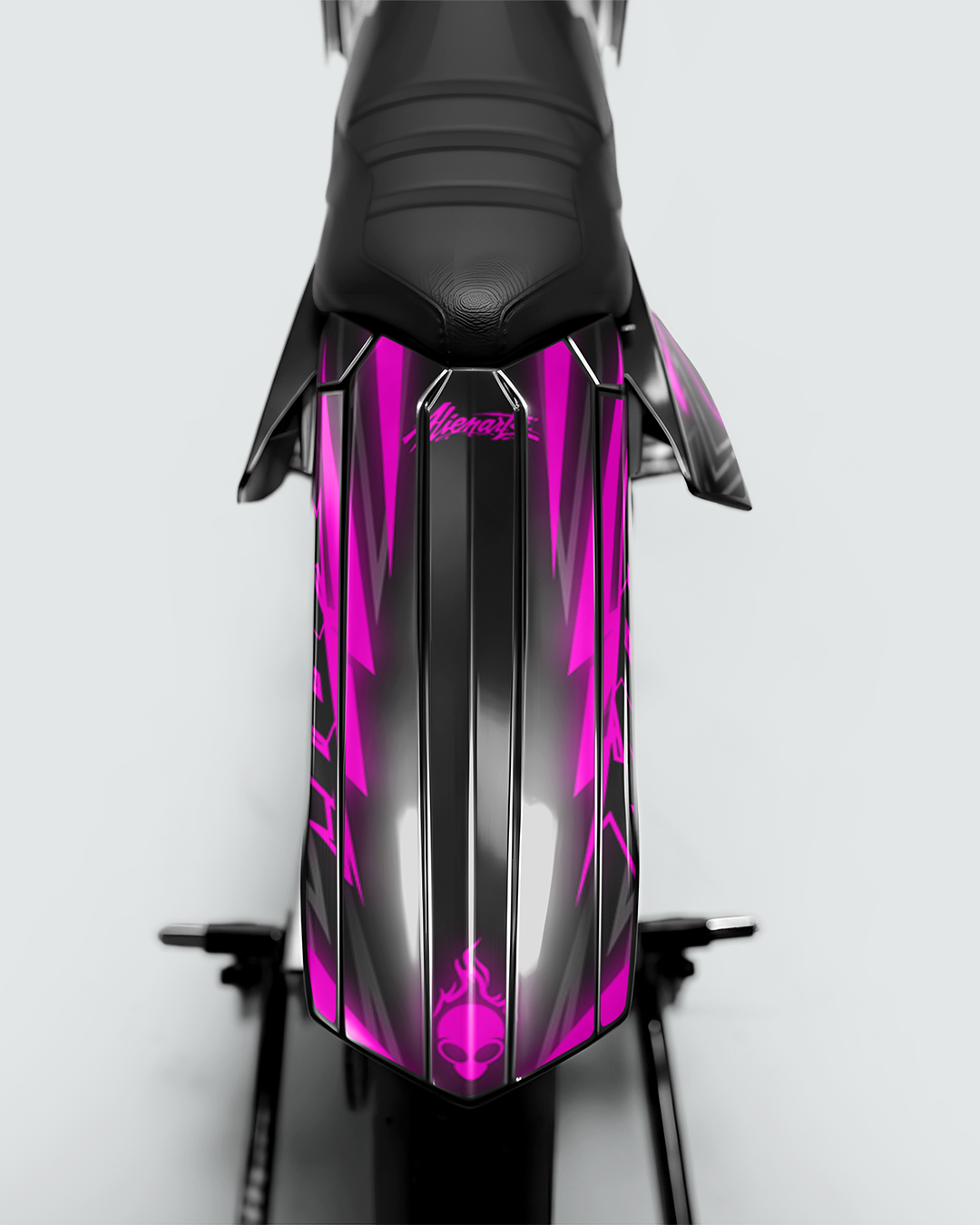 RAZOR - Kit deco RIEJU 50cc - Rose — vue de dos