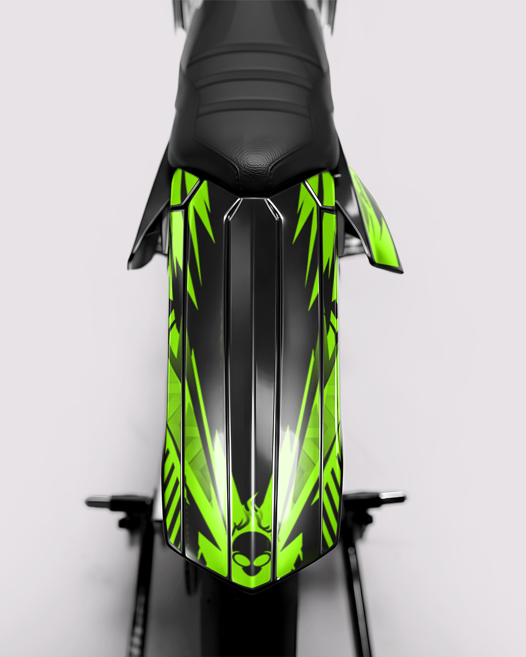 REAPER - Kit deco RIEJU 50cc - Vert — vue de dos