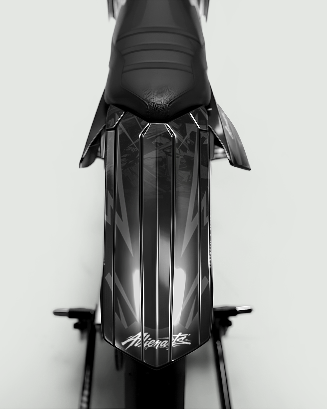 NEMESIS - Kit deco RIEJU 50cc - Bleu — vue de dos