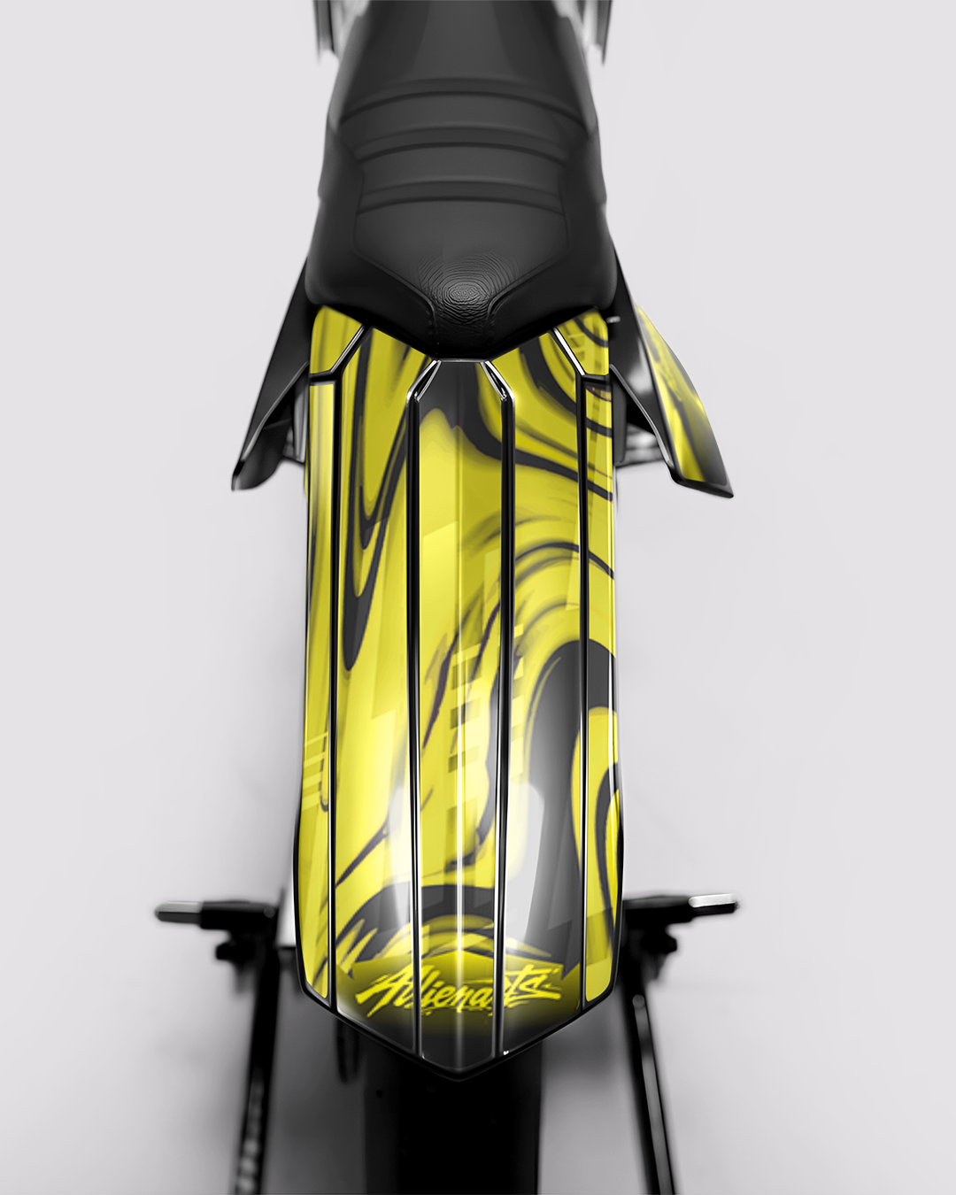 VORTEX - Kit deco RIEJU 50cc - Jaune — vue de dos