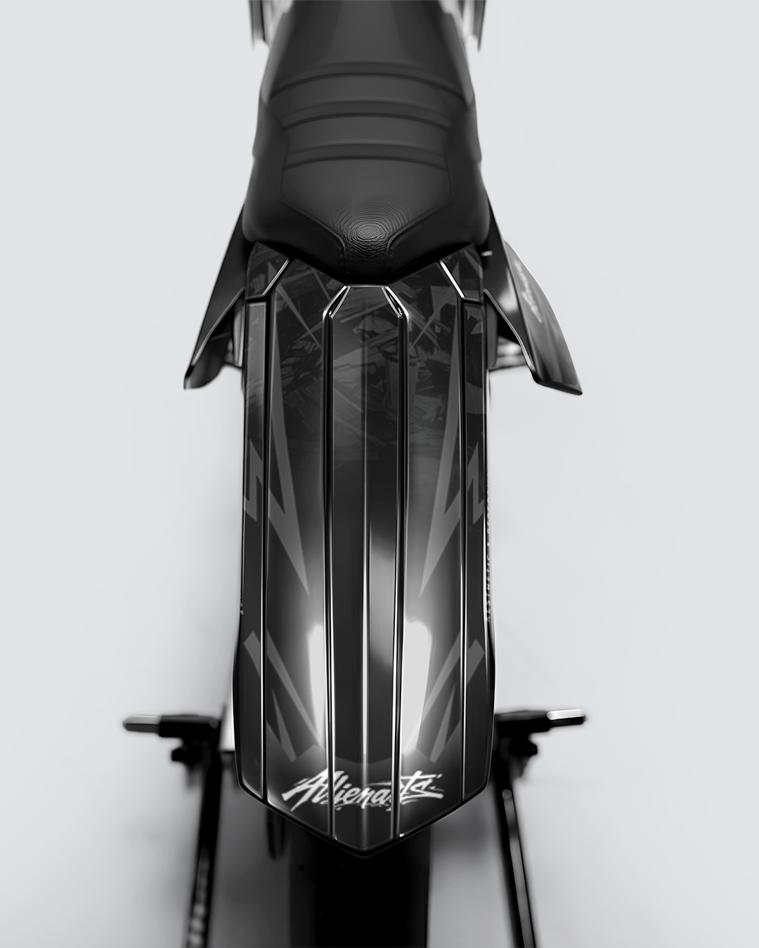 NEMESIS - Kit deco RIEJU 50cc - Rouge — vue de dos