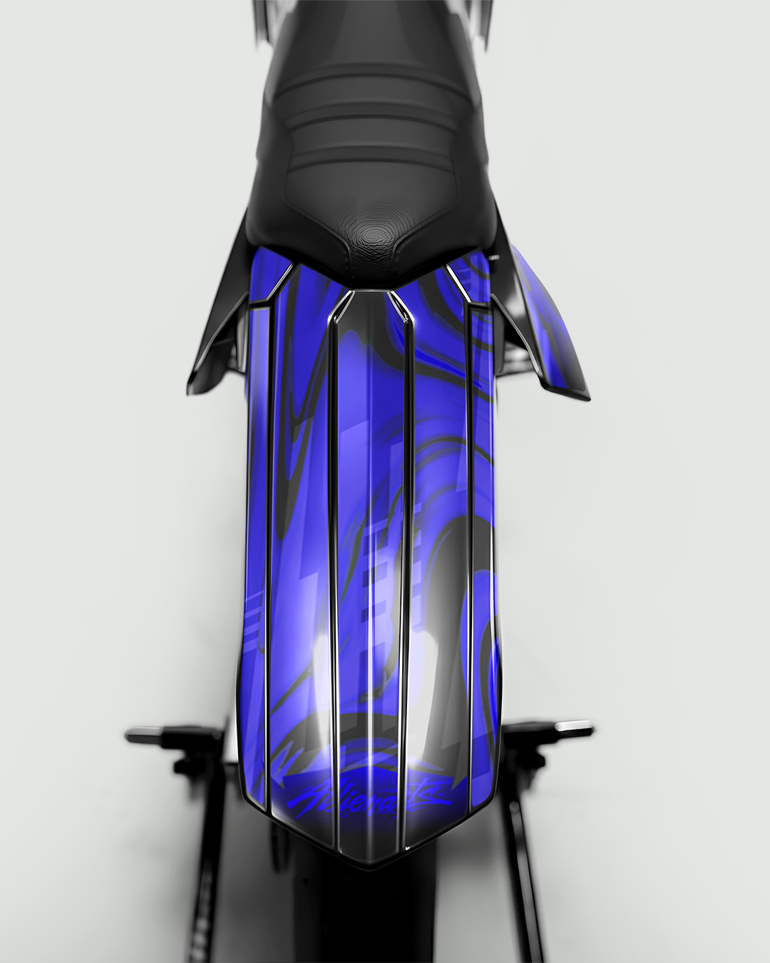 VORTEX - Kit deco RIEJU 50cc - Bleu — vue de dos