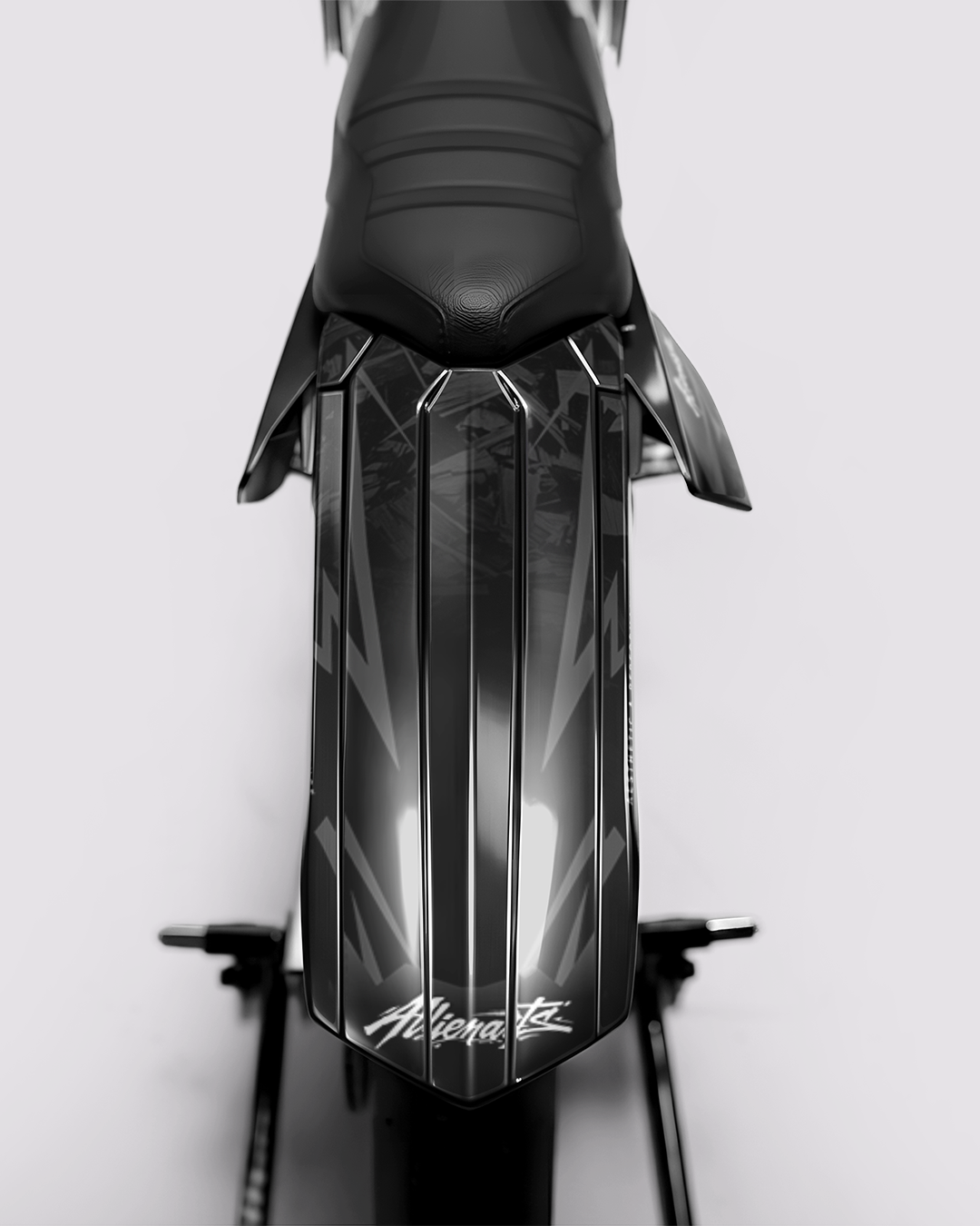 NEMESIS - Kit deco RIEJU 50cc - Jaune — vue de dos