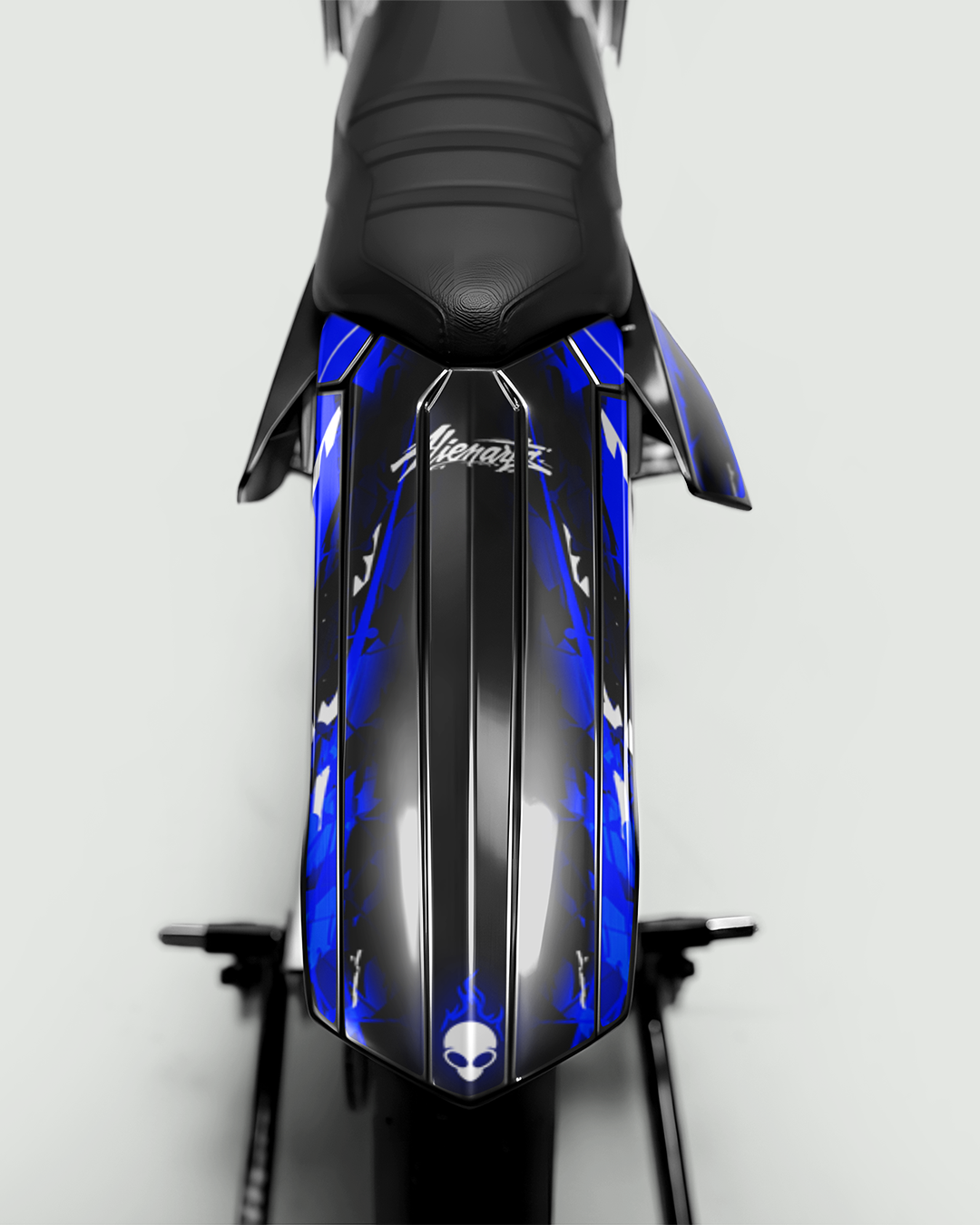 ROGUE - Kit deco RIEJU 50cc - Bleu — vue de dos
