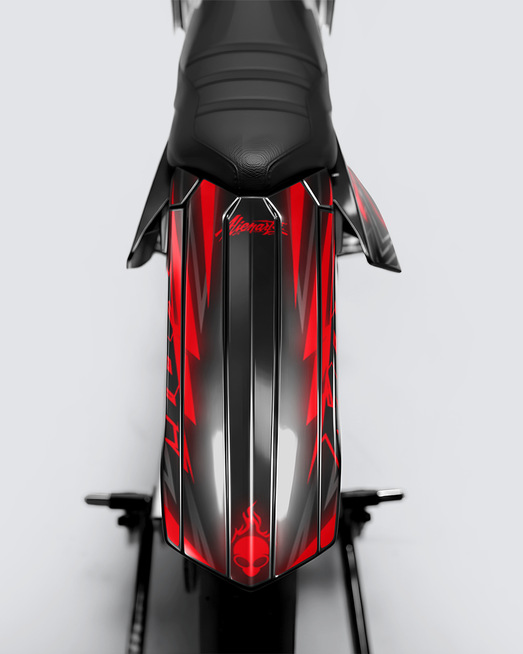 RAZOR - Kit deco RIEJU 50cc - Rouge — vue de dos