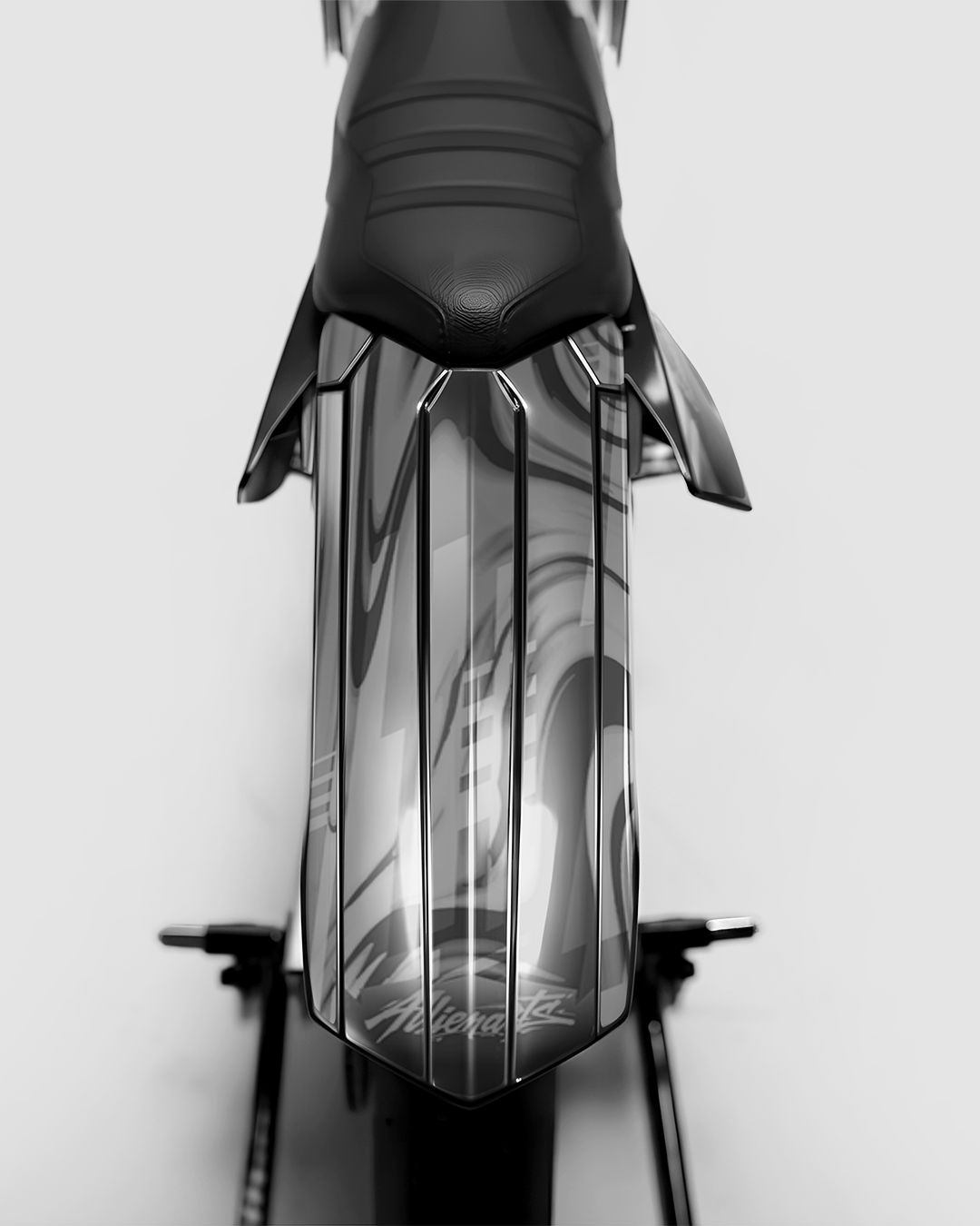 VORTEX - Kit deco RIEJU 50cc - Blanc — vue de dos