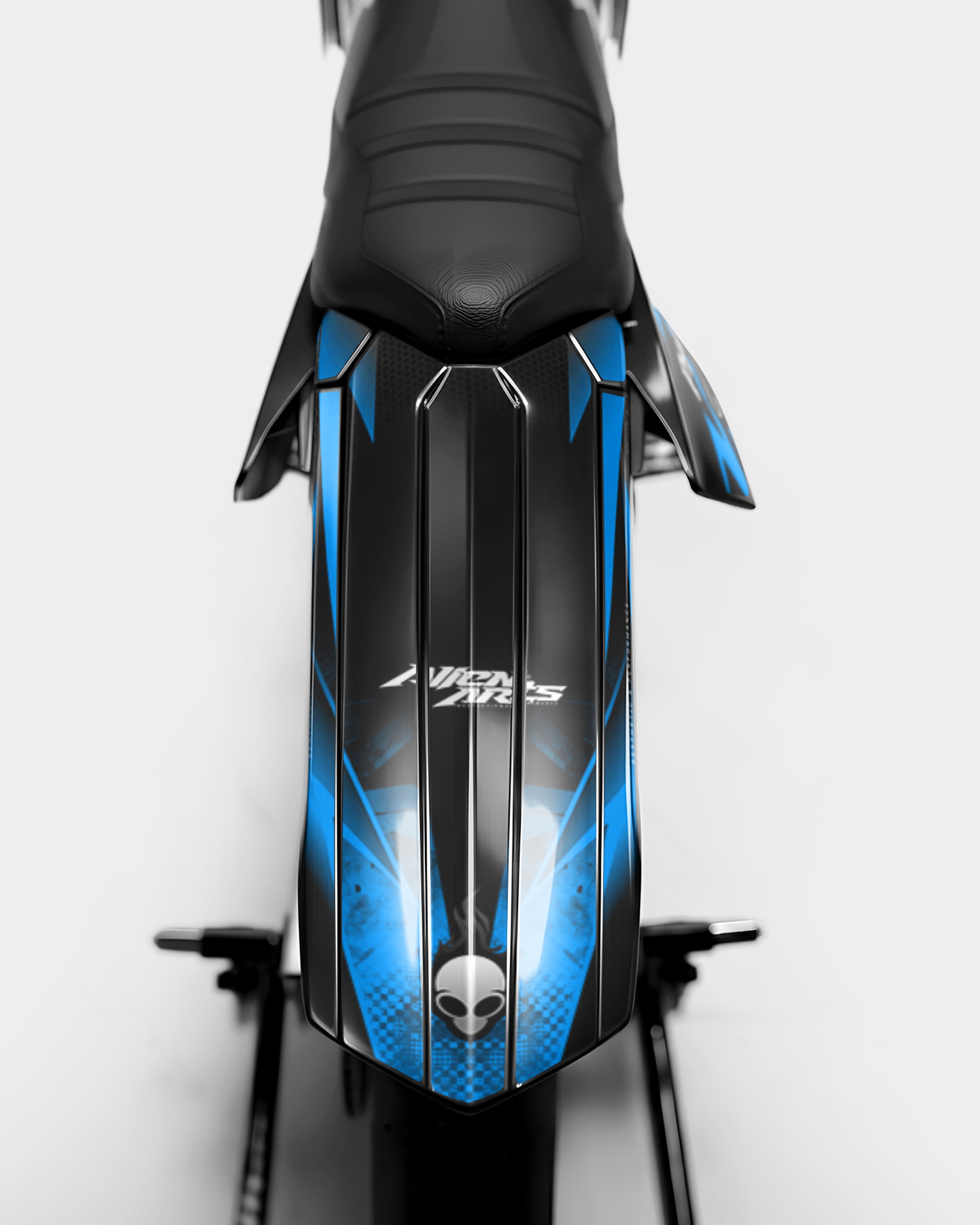 LISSE - Kit deco RIEJU 50cc - Bleu