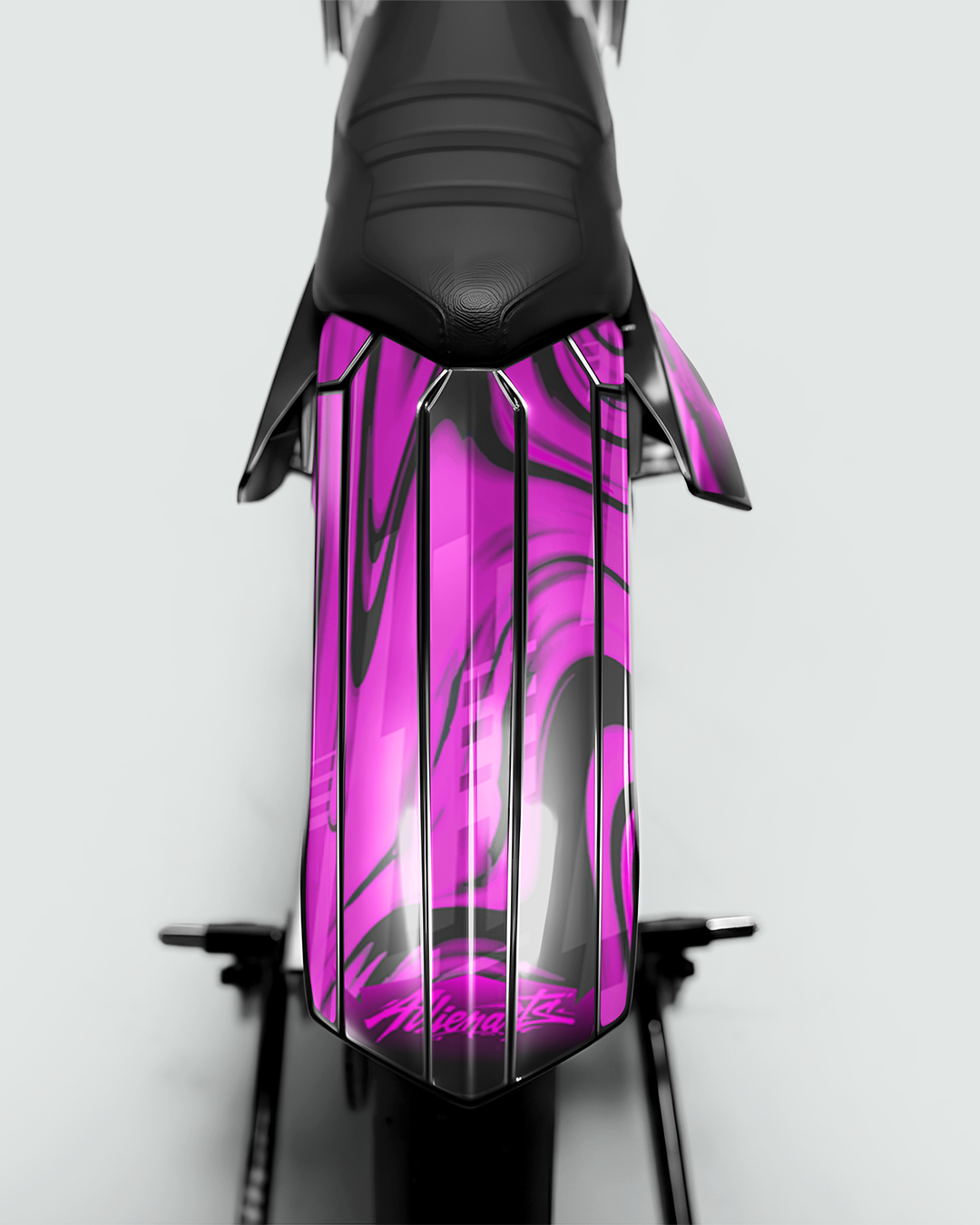 VORTEX - Kit deco RIEJU 50cc - Rose — vue de dos