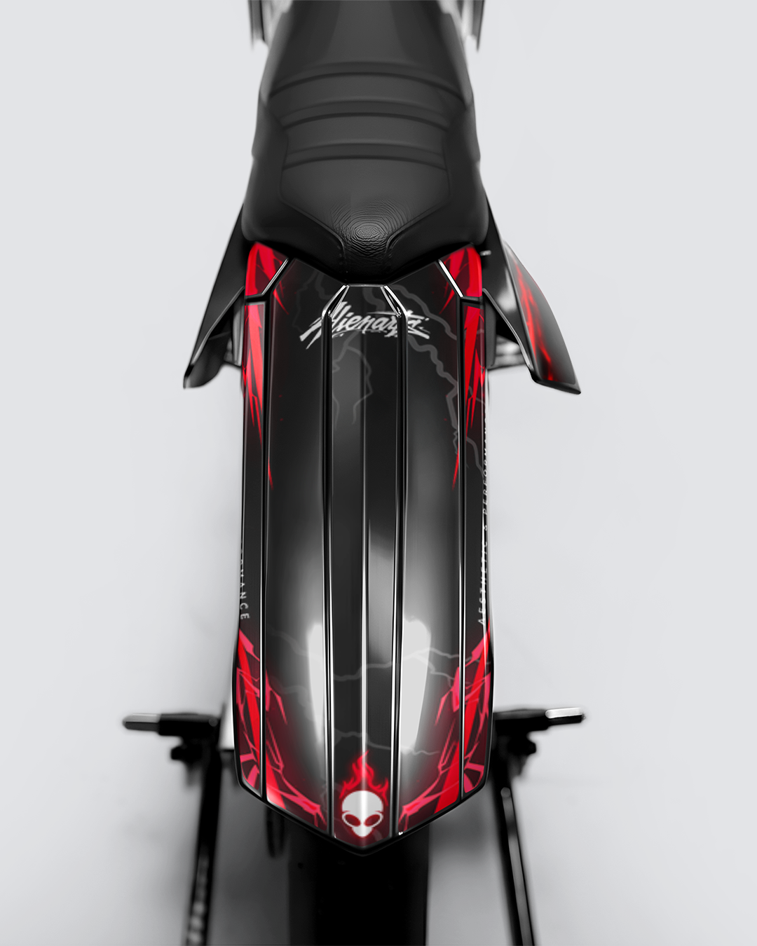 STORMX - Kit deco RIEJU 50cc - Rouge — vue de dos