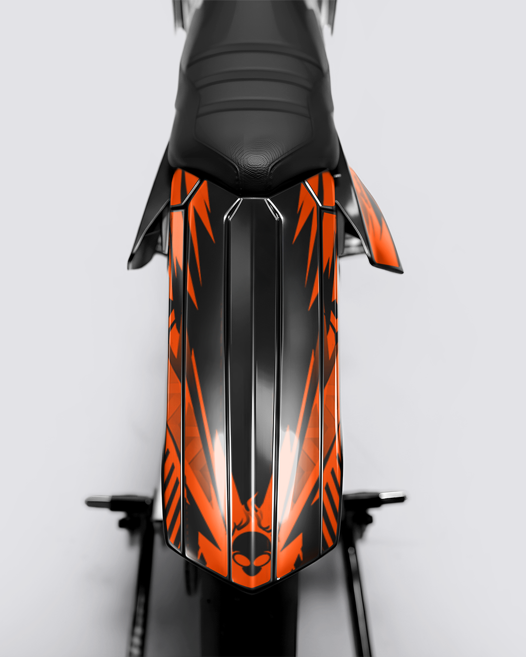 REAPER - Kit deco RIEJU 50cc - Orange — vue de dos