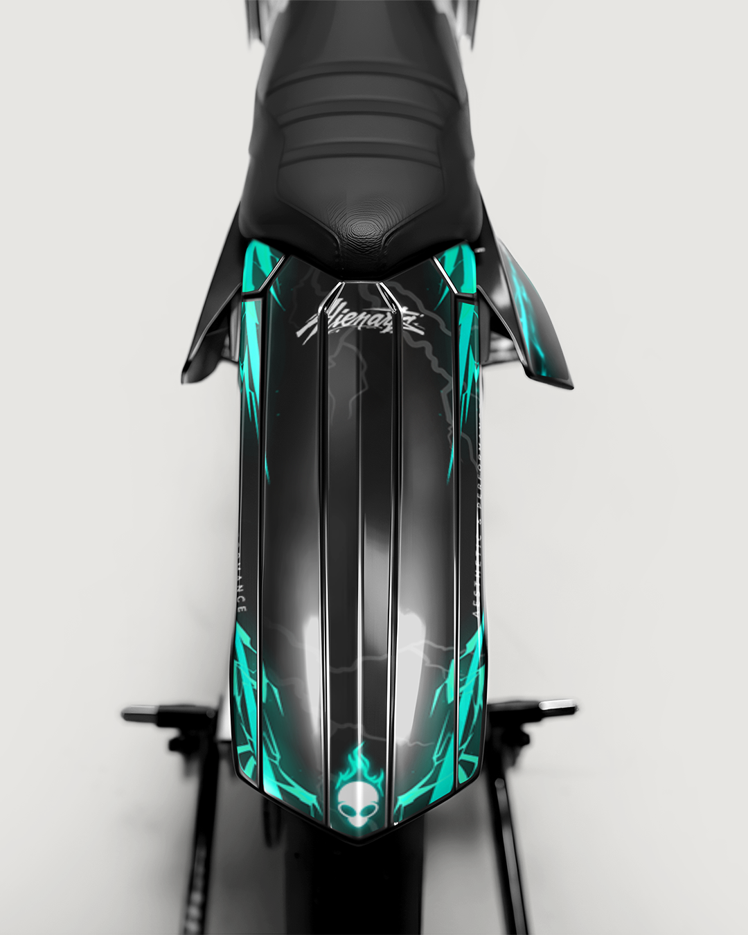 STORMX - Kit deco RIEJU 50cc - Turquoise — vue de dos