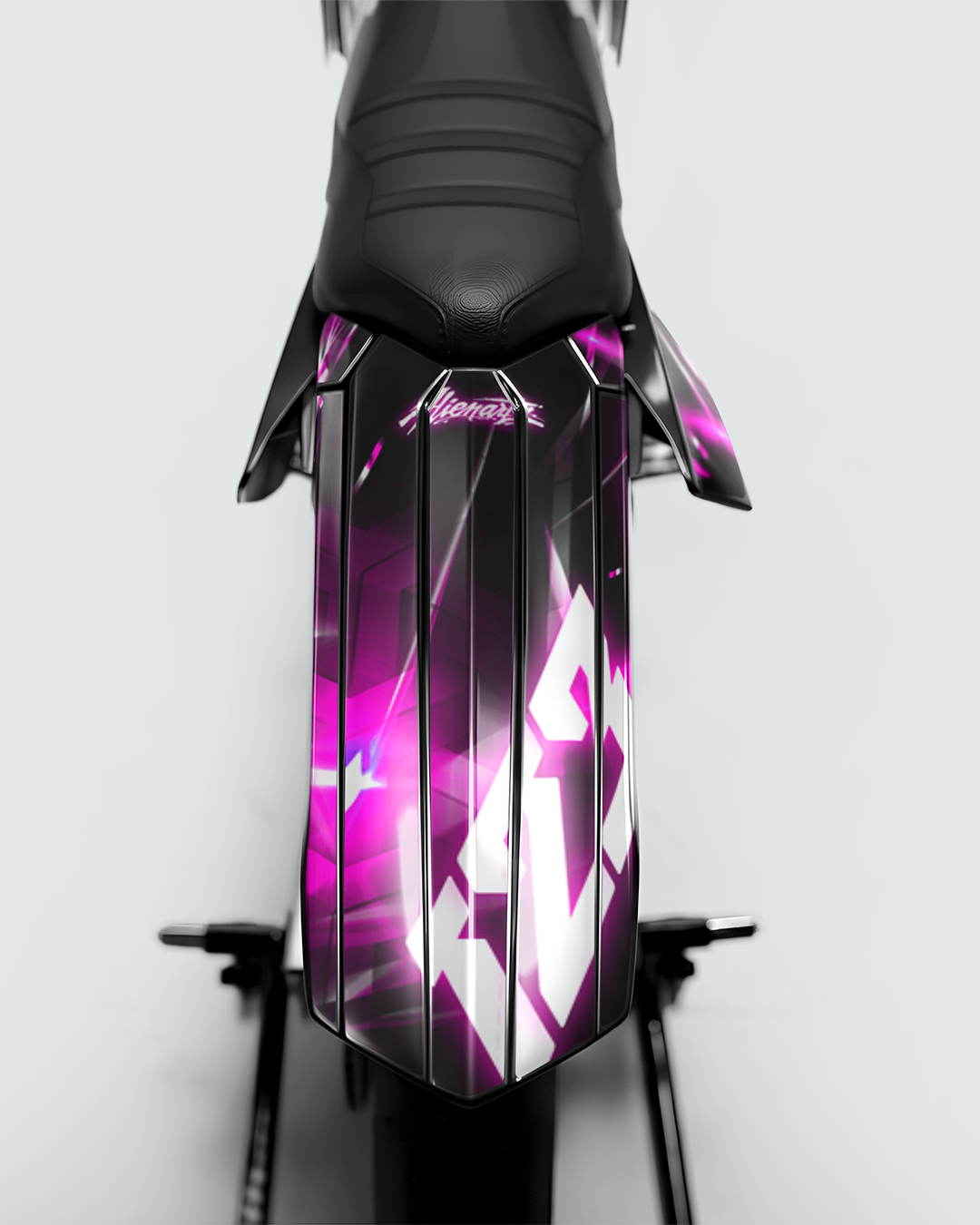 PLASMA - Kit deco RIEJU 50cc - Rose — vue de dos