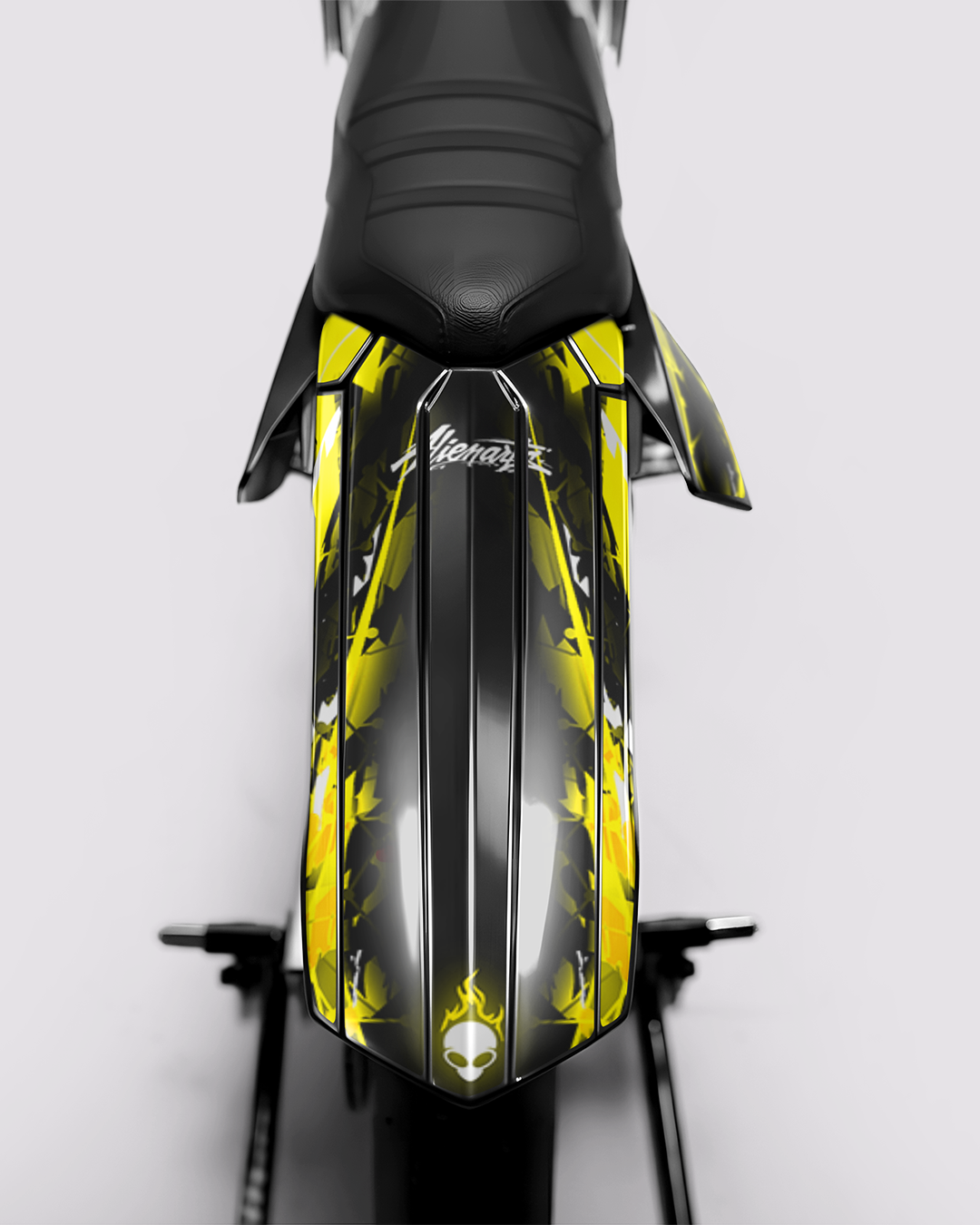 ROGUE - Kit deco RIEJU 50cc - Jaune — vue de dos