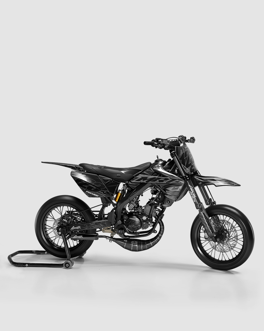 NEMESIS - Kit deco RIEJU 50cc - Blanc — vue de côté