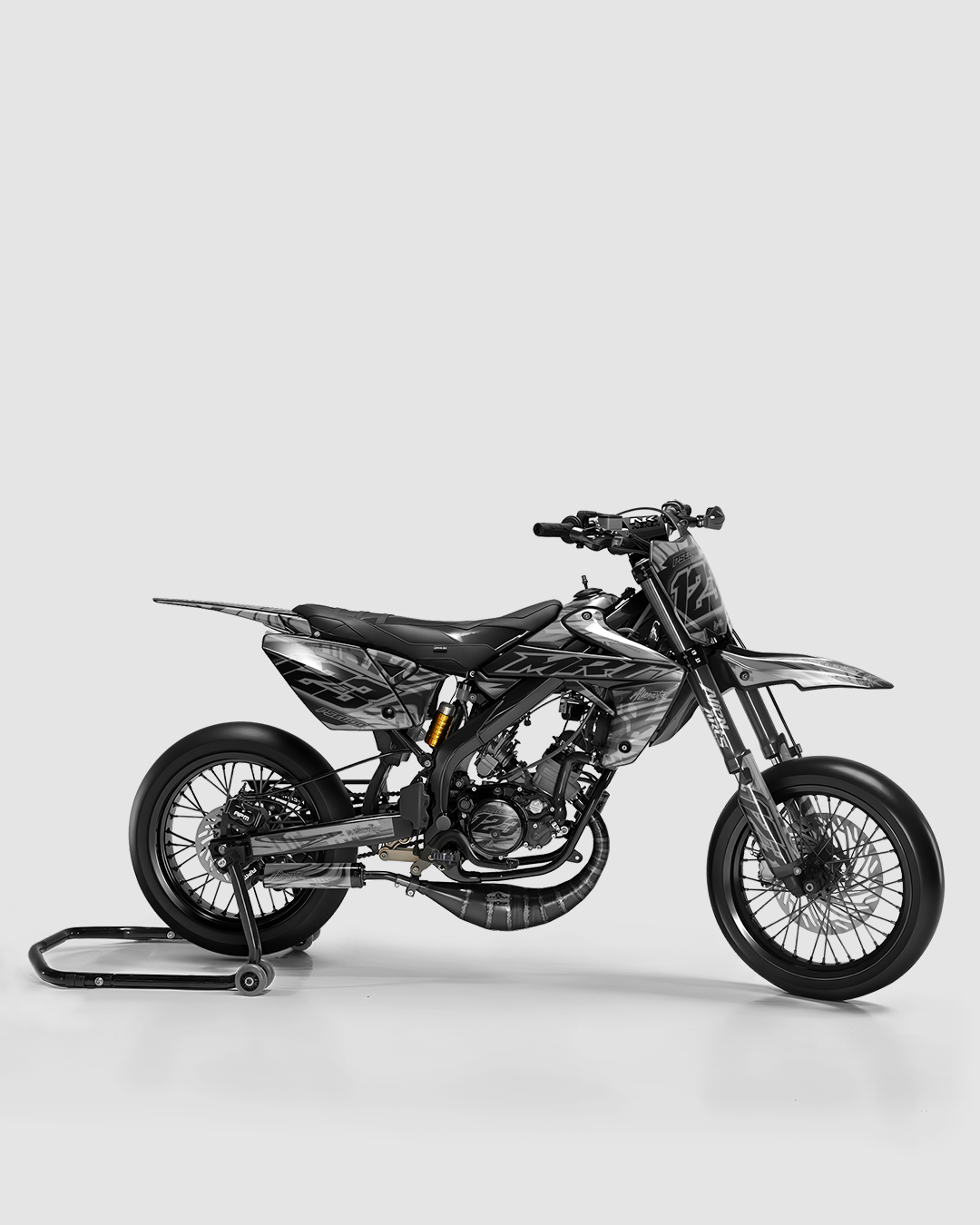 VORTEX - Kit deco RIEJU 50cc - Blanc — vue de côté