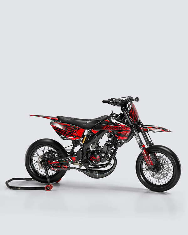 ROGUE - Kit deco RIEJU 50cc - Rouge — vue de côté