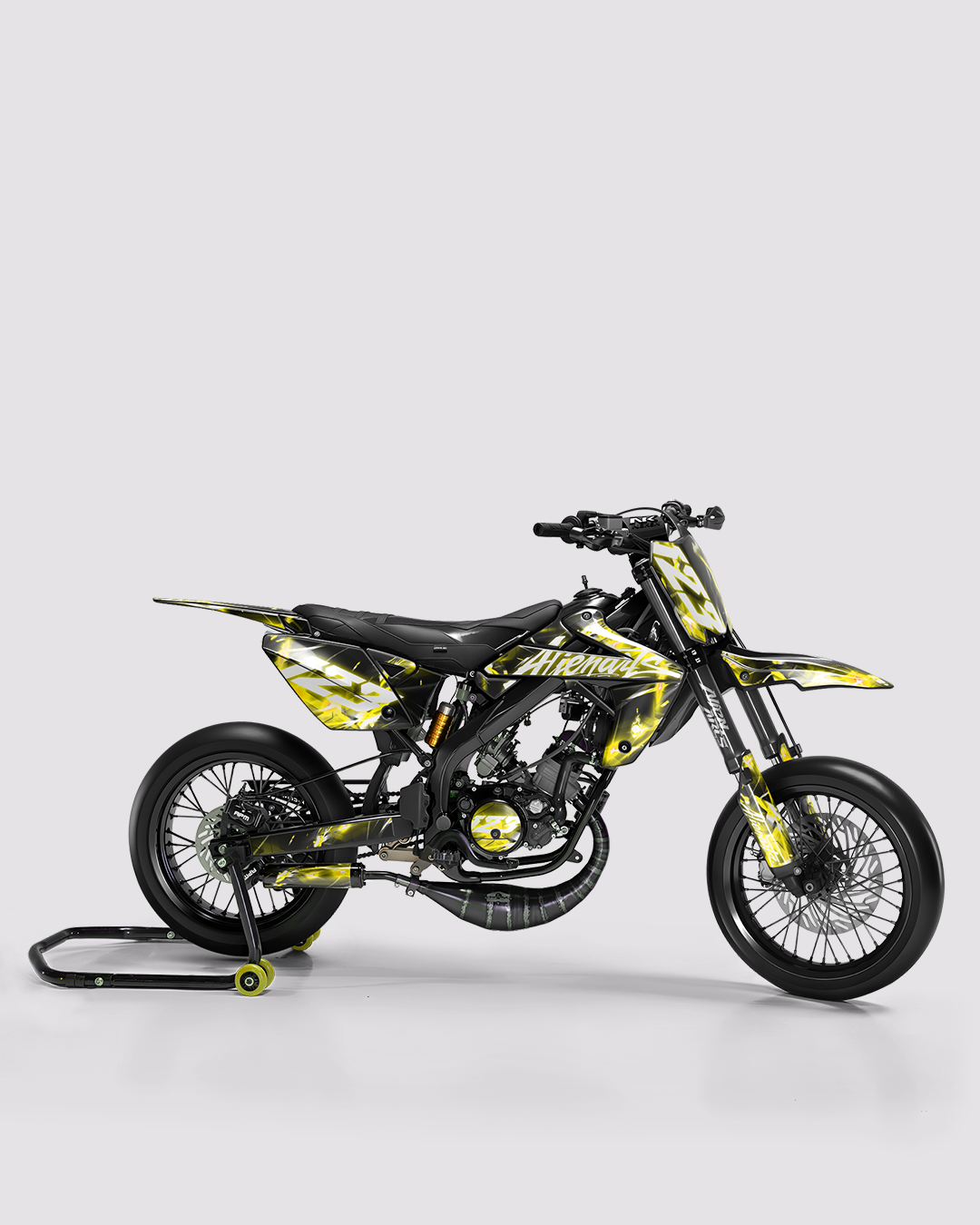 PLASMA - Kit deco RIEJU 50cc - Jaune — vue de côté