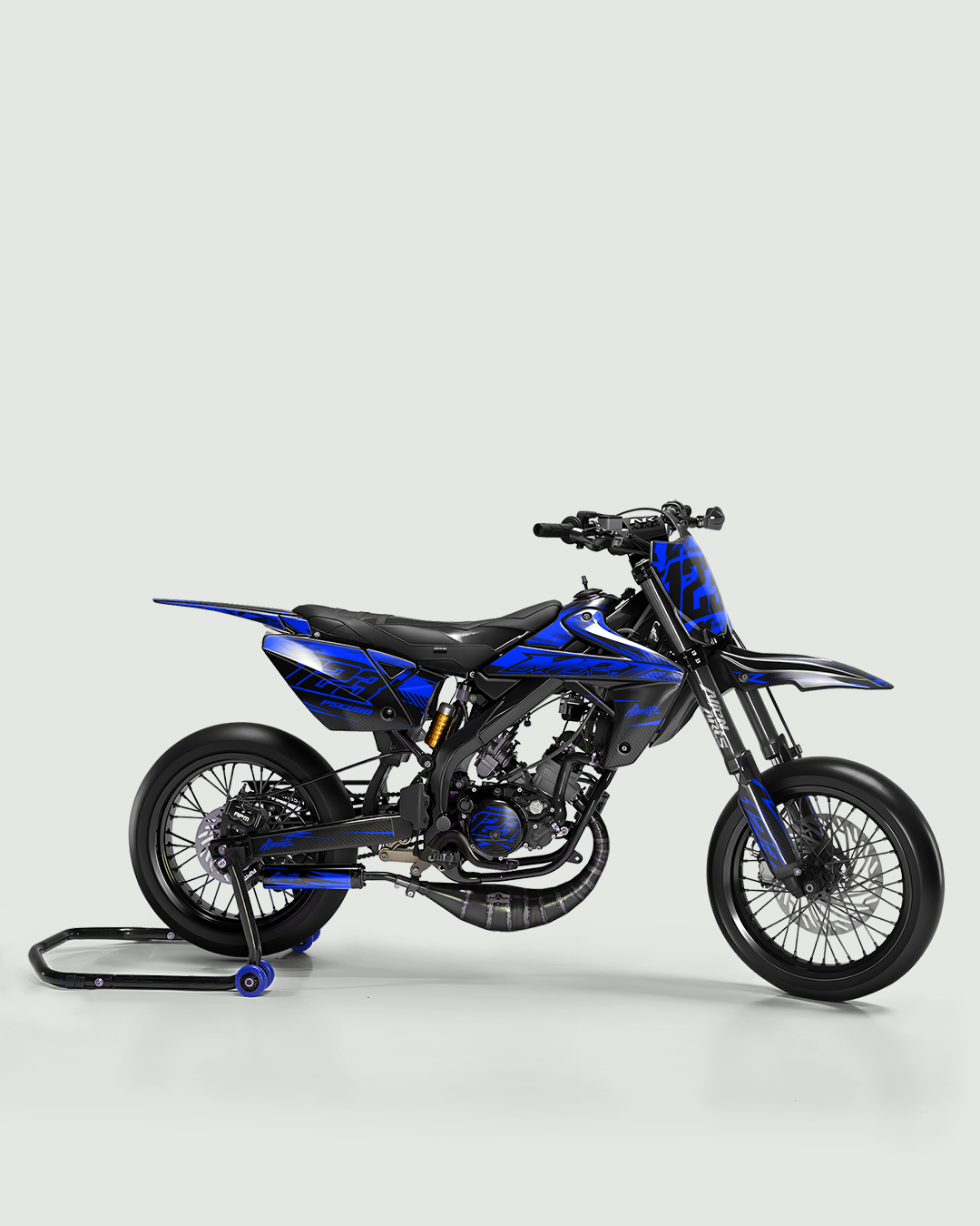 REAPER - Kit deco RIEJU 50cc - Bleu — vue de côté