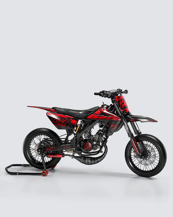 REAPER - Kit deco RIEJU 50cc - Rouge — vue de côté