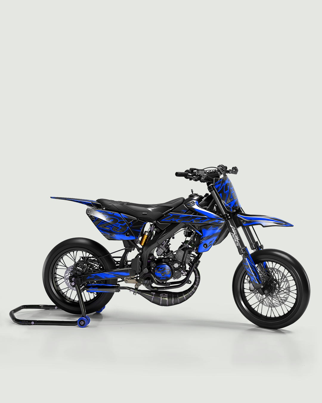 RAZOR - Kit deco RIEJU 50cc - Bleu — vue de côté